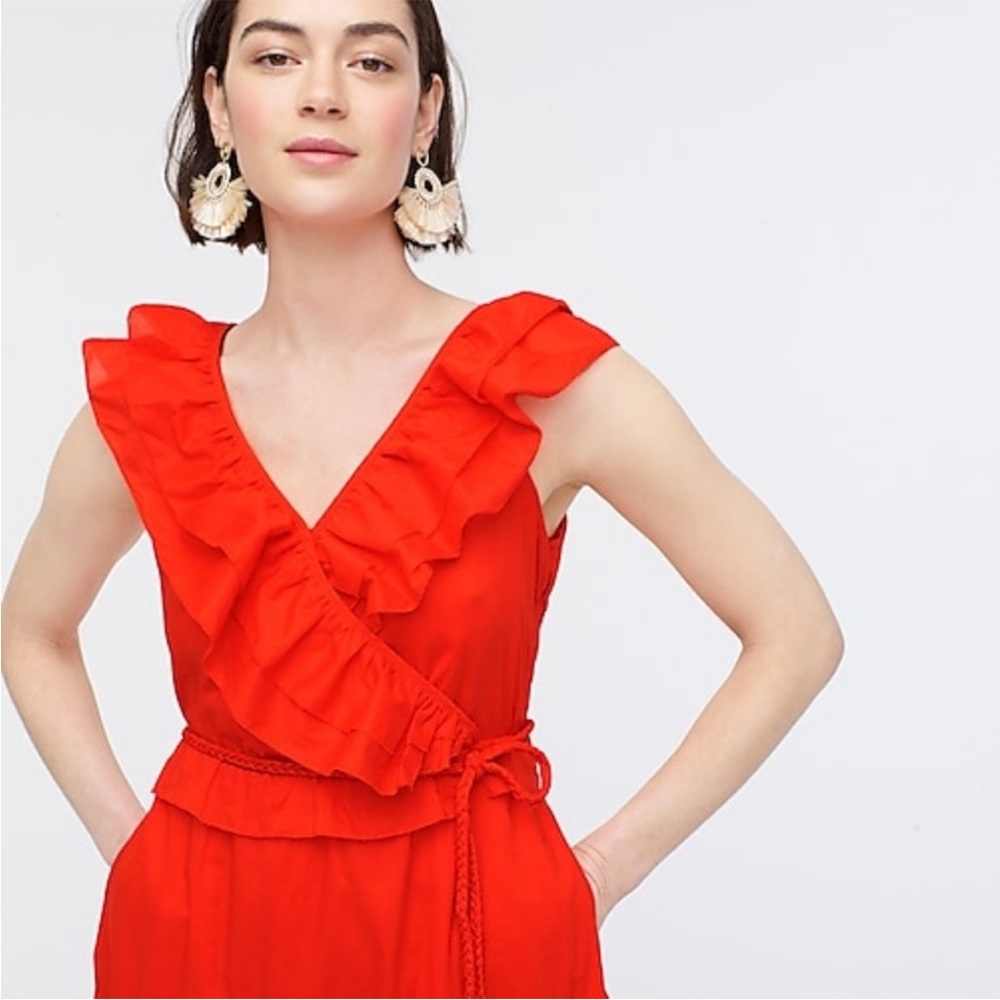 J. Crew Sunset Ruffle Dress - Picture 3 of 5